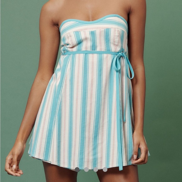 Anthropologie Pants - Anthropologie Maeve Babydoll Linen Romper NWT